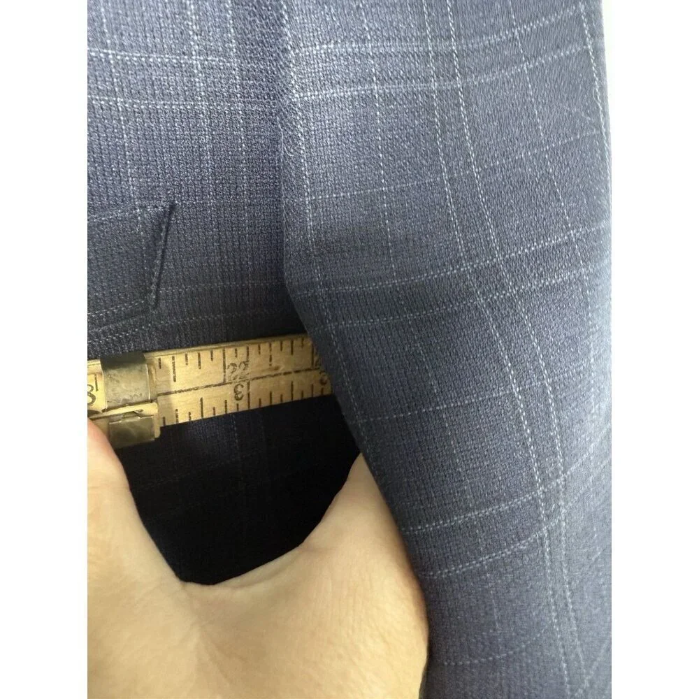 Brooks Brothers Regent E Thomas Full Canvas Sport Coat Blazer Navy Plaid 42S